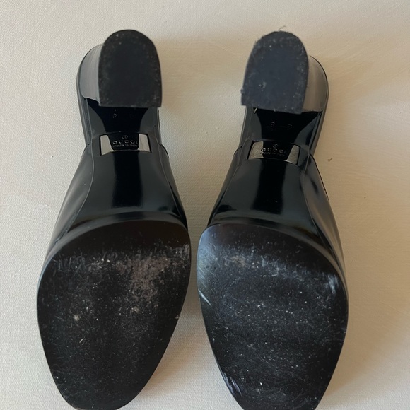 Gucci Open Toe High Heel Black Sandal Size 8 - Picture 12 of 13